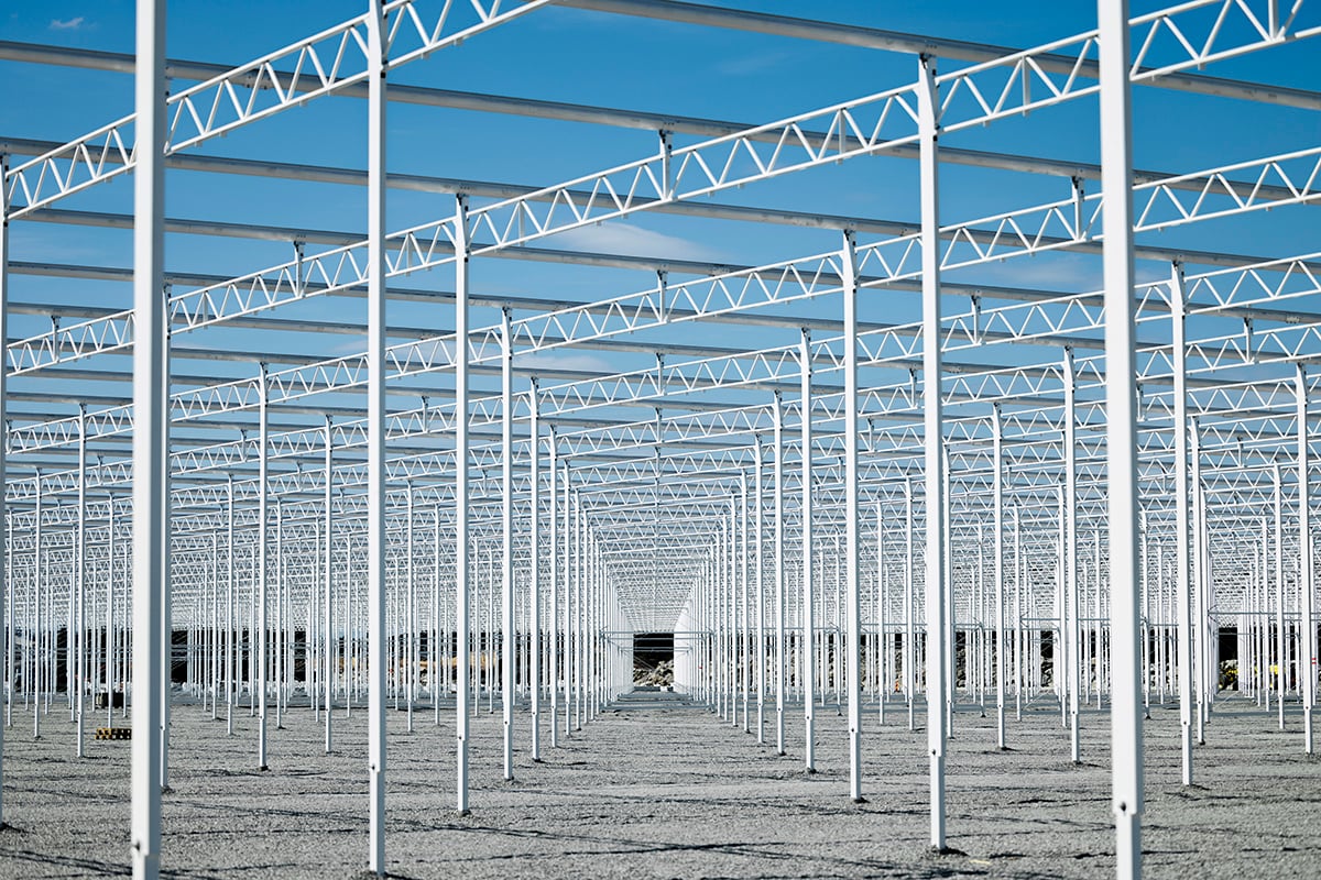 A large greenhouse.