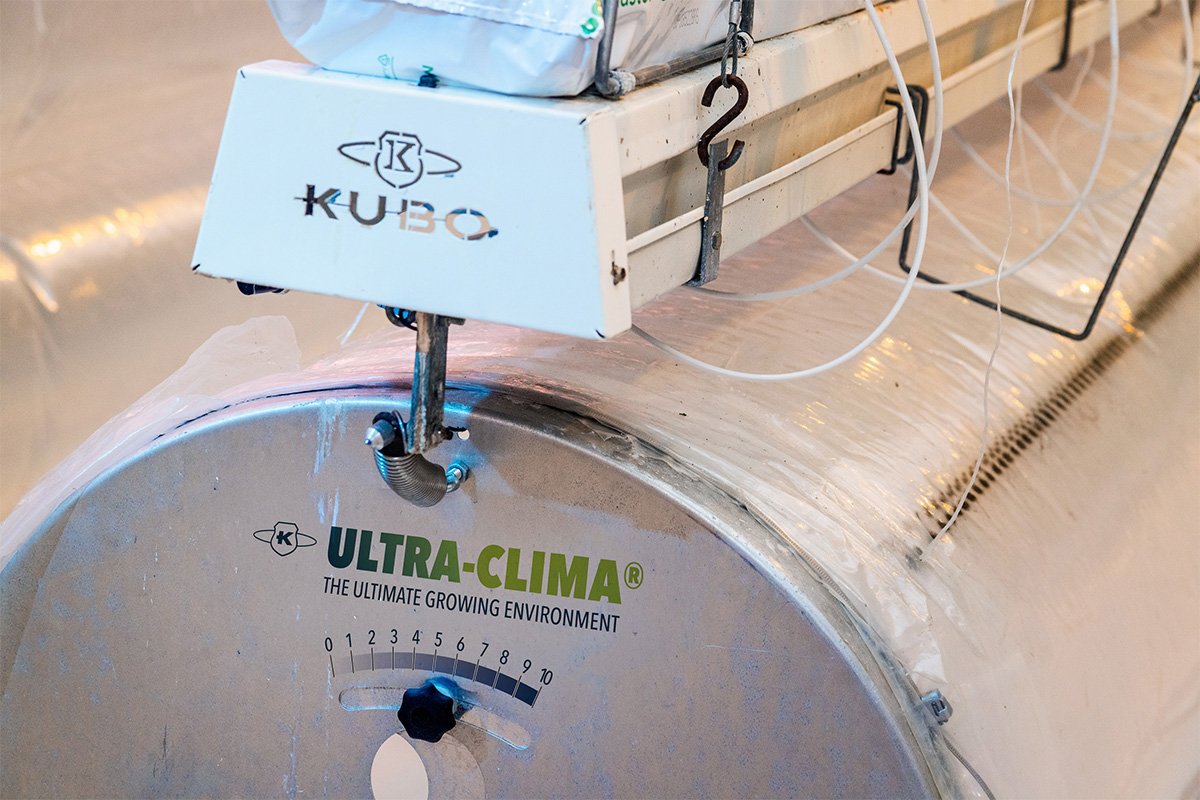 KUBO Ultra-Clima-kasinstallatie voor klimaatbeheersing en het hele jaar door telen
